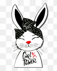 Girl Power U2013 Bunny T - Shirt Layk Store Png Logo