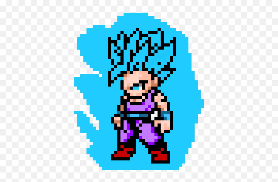 Super Saiyan Blue Png - Kid Gohan Pixel Art Dragon Ball Pixel Art Gohan,Gohan Png