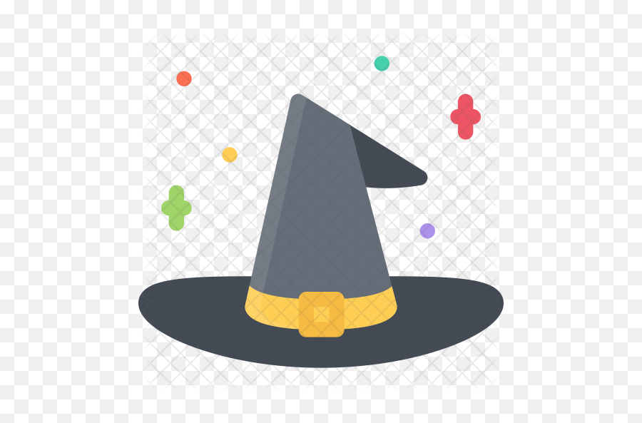 Witches Hat Icon Of Flat Style - Party Hat Png,Witches Hat Png