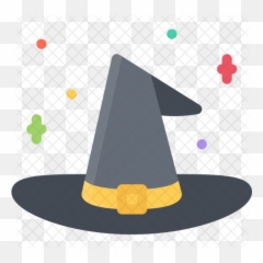 Witches Hat Icon Of Flat Style - Party png
