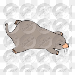 Mole Picture For Classroom Therapy Use - Great Mole Clipart Cartoon Png,Mole Png