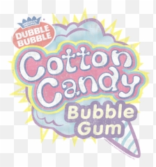 Download Dubble Bubble Cotton Candy Logo Hd Png - Double Bubble Gum,Cotton Png