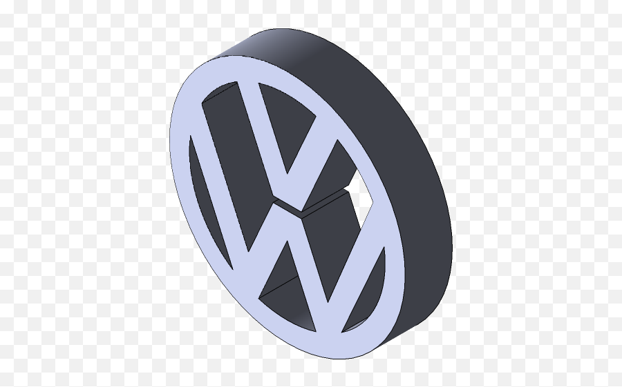 Volkswagen Car Logo Design In Solidworks Corner - Circle Png,3d Logo Design