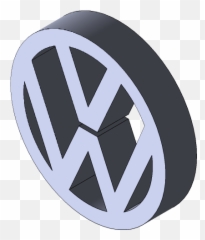 Volkswagen Car Logo Design In Solidworks Corner - Circle Png,3d Logo Design