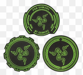 Razer Embroidery Patch Packet Patches - Circle png