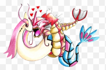 Download Pokemon Gyarados And Milotic - Cool Gyarados And Milotic Png,Gyarados Png