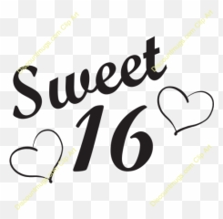 Zebra Sweet 16 Clipart - Leaflet Png,Sweet 16 Png