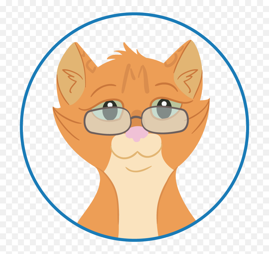 Download Hd A Thoughtful Orange Cat Wearing Glasses Welcomes - Available Png,Cartoon Glasses Transparent