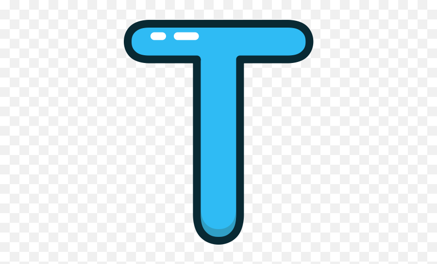 Blue T Letter Alphabet Letters Icon - Blue Alphabet Letter T Png,Letter T Png
