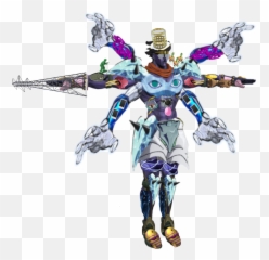 Star Platinum Combined With Every Stand - Fictional Character Png,Star Platinum Png
