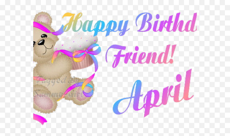 Happy Birthday Clipart April - Happy Birthday April Png,April Png
