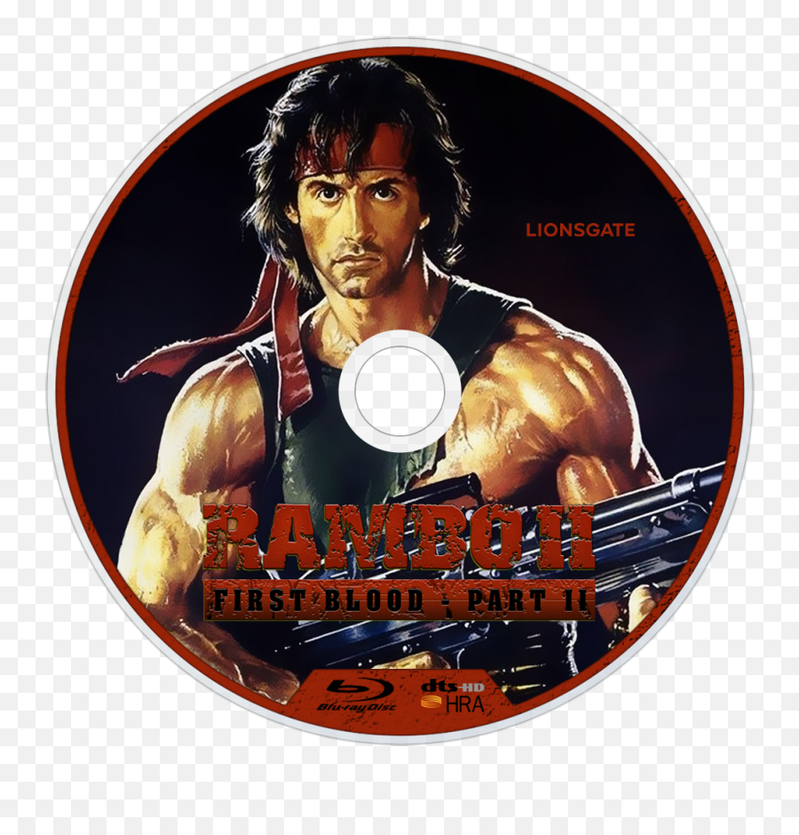 Download Hd First Blood Part Ii Bluray Disc Image - Rambo Rambo First Blood Disc Png,Rambo Png