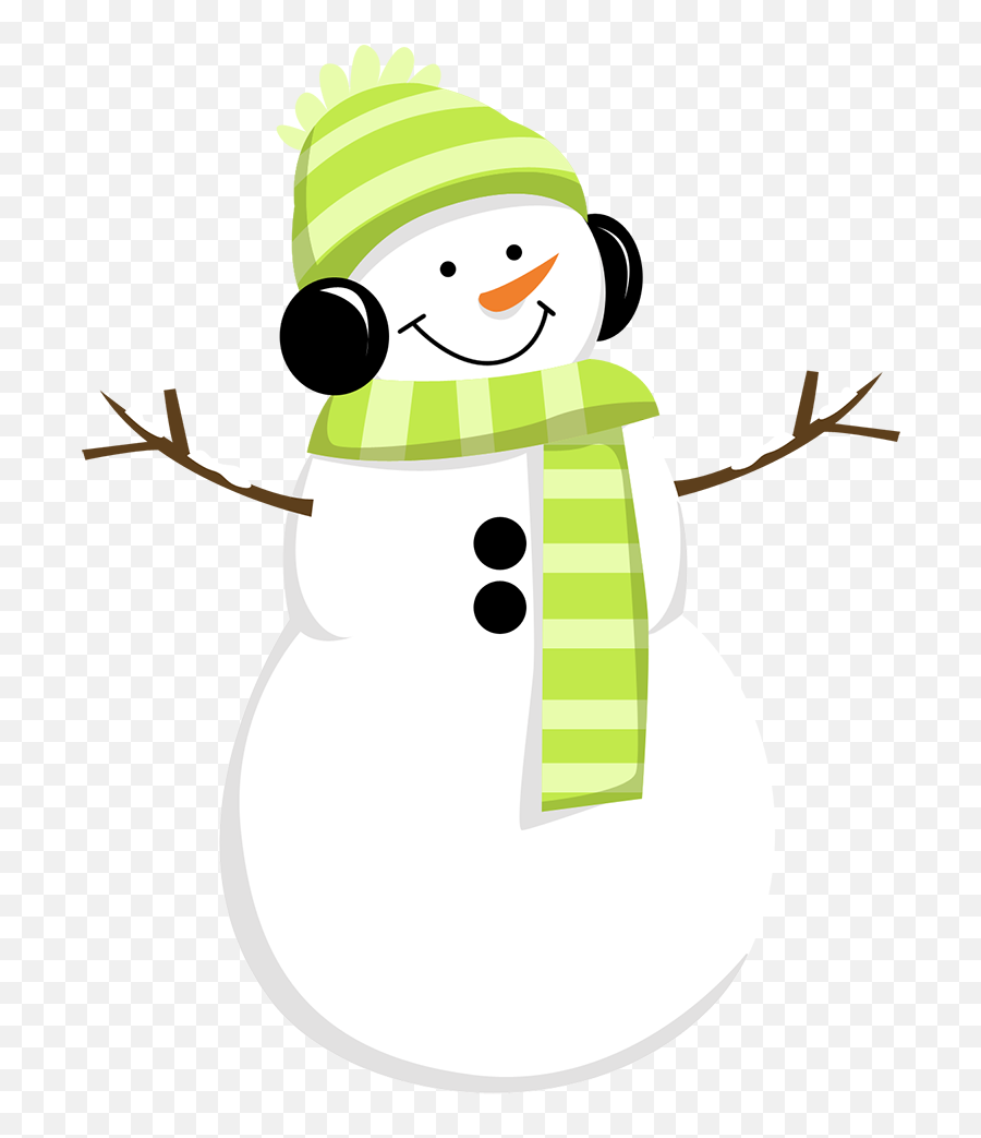 Simple Snowman Clipart - Snow Girl Clipart Png,Snowman Clipart Transparent Background
