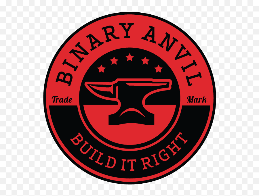 Binary Anvil Logo Primary Combination - Anvil Png,Blacksmith Logo