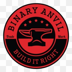 Binary Anvil Logo Primary Combination - Anvil Png,Blacksmith Logo