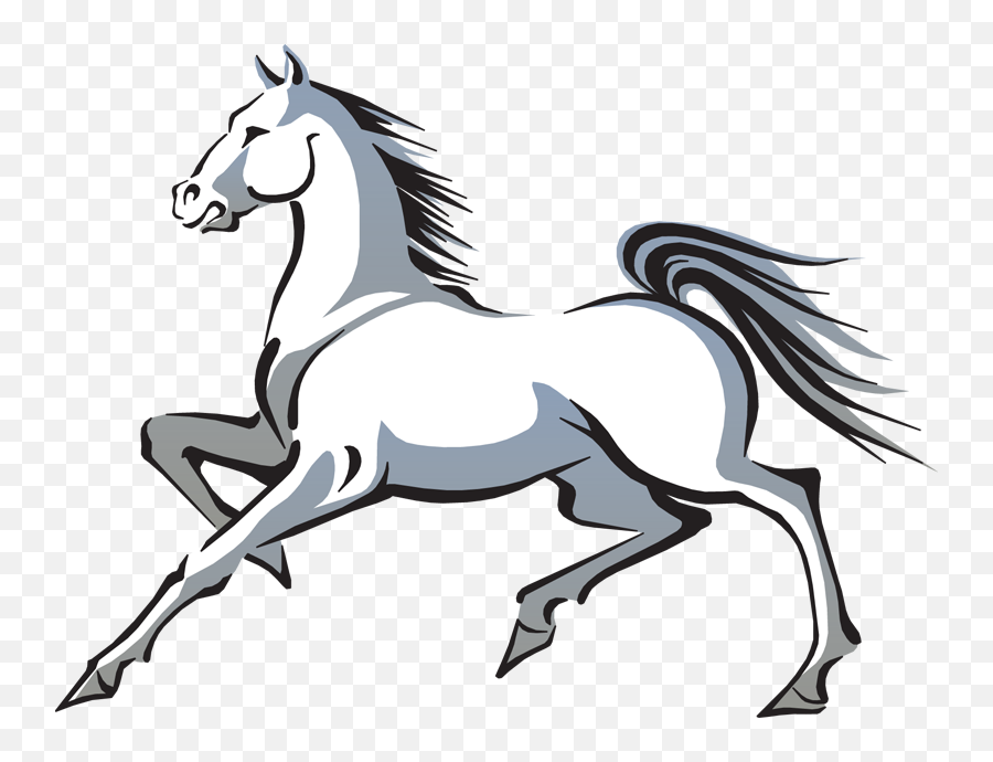 Mustang Horse Transparent Hq Png Image - White Horse Vector Png,Mustang Logo Clipart