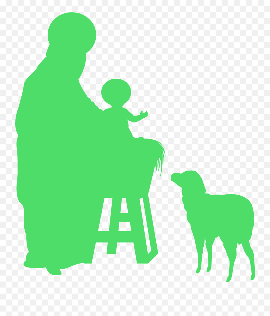 Baby Jesus In Manger Silhouette - Silhouette Png,Jesus Silhouette Png