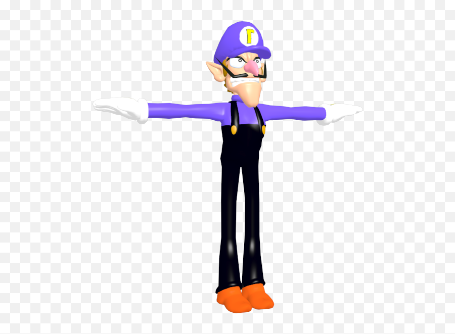 Custom Edited - Mario Customs Waluigi N64 Era The N64 Era Mario Model Png,N64 Png