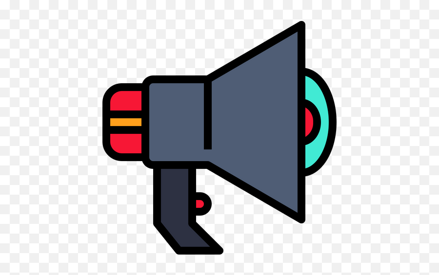 Megaphone Icon Of Colored Outline Style - Available In Svg Vertical Png,Megaphone Clipart Png