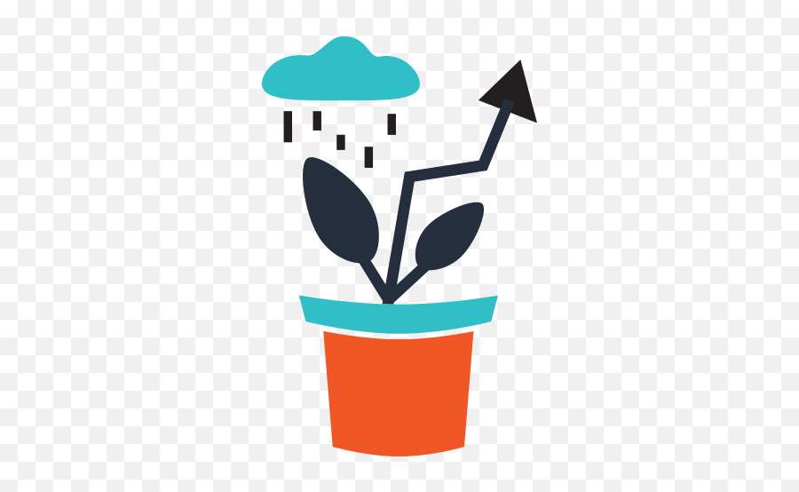 Growth Increase Marketing Business - Flowerpot Png,Increasing Icon
