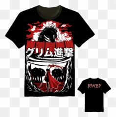 Anime Rwby Ruby Rose Casual Short - Short Sleeve Png,Neopolitan Rwby Icon
