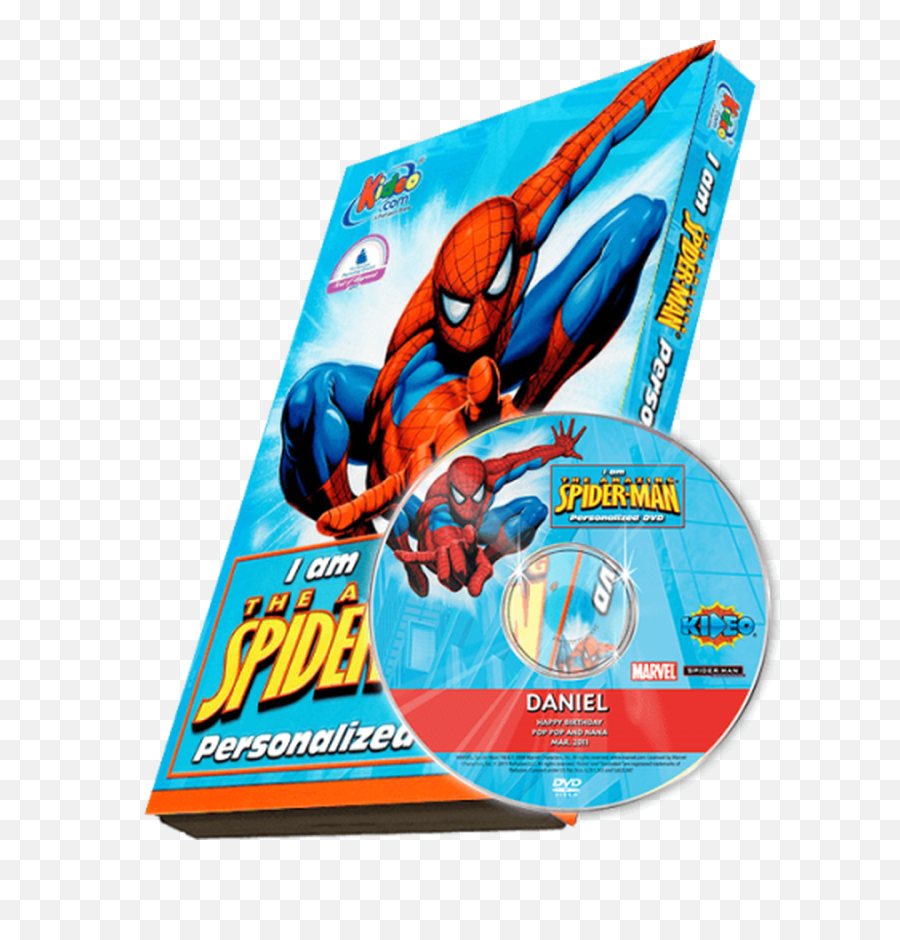 Spider - Man Kidu0027s Photo Personalized Dvd Spiderman Dvd Png,Dvd Png