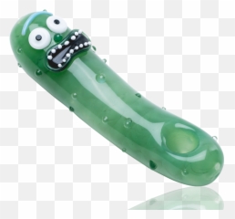 Empire Glassworks Pickle Rick Hand Pipe - Pickle Rick Crack Pipe Png,Mario Pipe Png