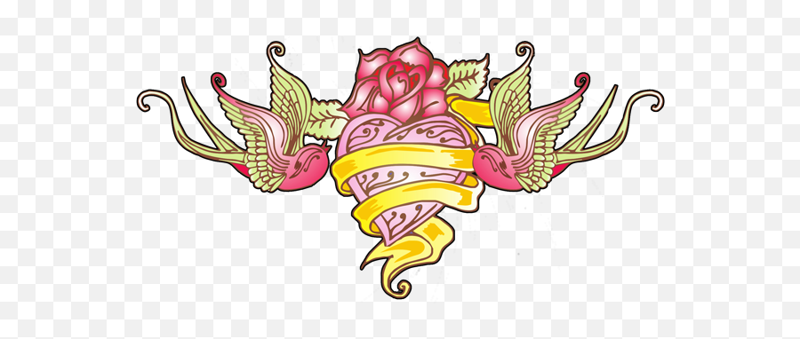 Search Results Tattoos Hunt U2013 Free Tattoo Design - Tattoo Heart Banner Transparent Png,Rose Tattoo Png