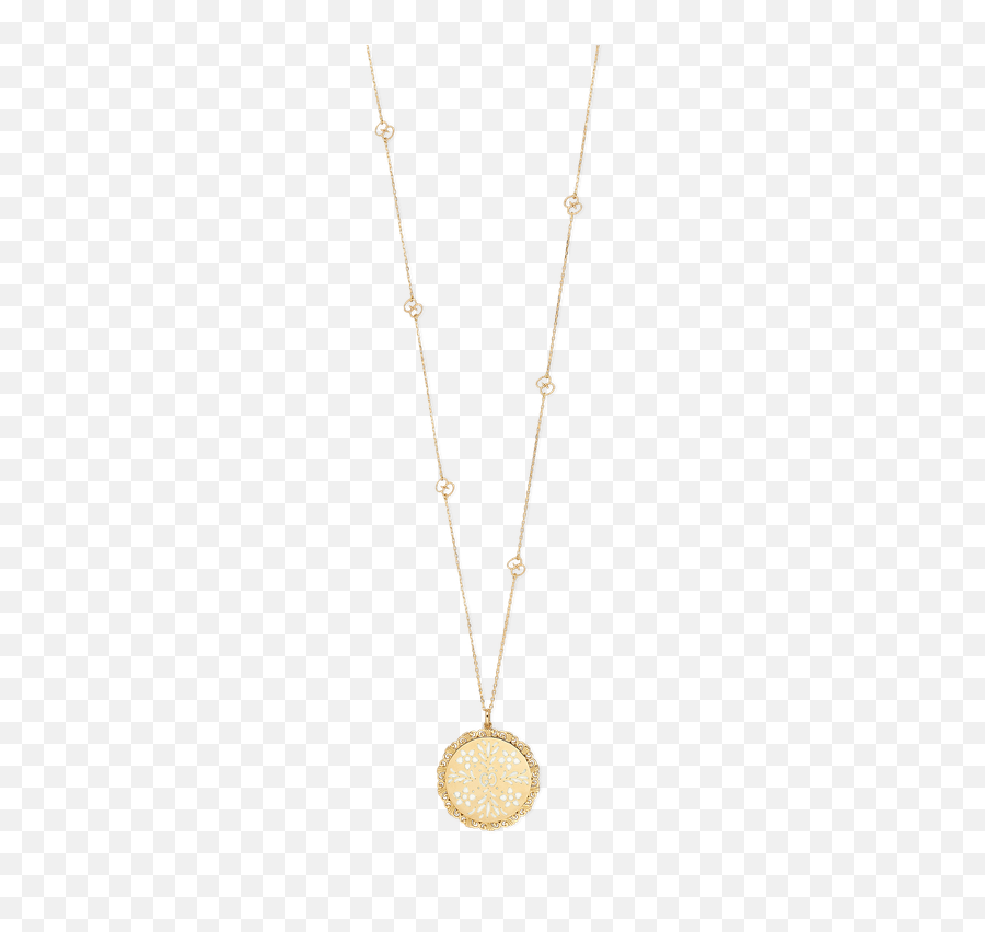 Gucci Icon Blooms Gold Mystic White Enamel Necklace - Solid Png,Season 1 Gold Icon