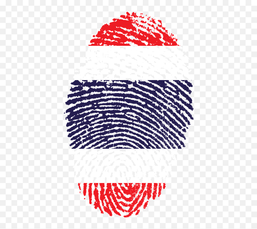 Thai Flag Png - Thailand Flag Fingerprint Country Pride Costa Rica Png Fingerprint,Guatemala Flag Png