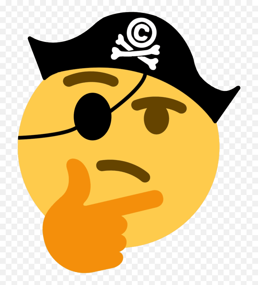 Emoji Clipart - Clipartworld Pirate Emoji Png,Thinking Emoji Icon