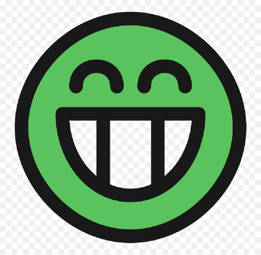 Grin Smiley Emotion Emoticon Green Icon Laughing - Mood And Tone Clipart Png,Icon Laghfing