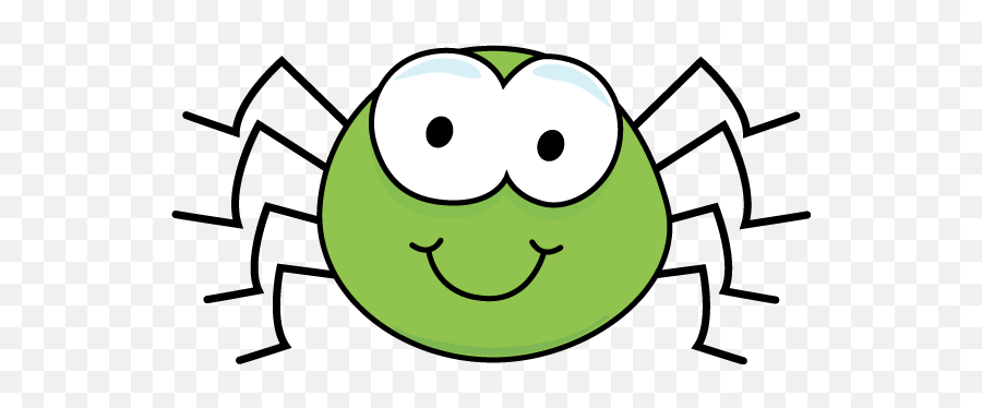 Cute Green Spider - Cute Spider Clip Art Png,Spider Clipart Png