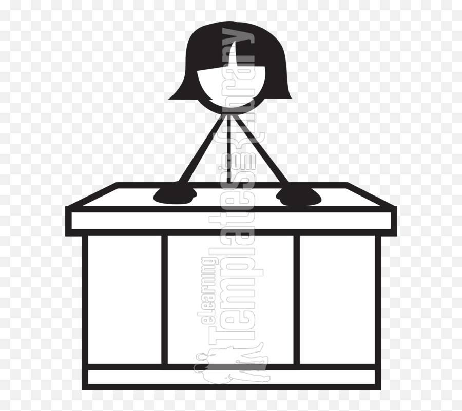 Girl Stick Figure Png - Stick Figure At A Desk Png,Stick Figures Png