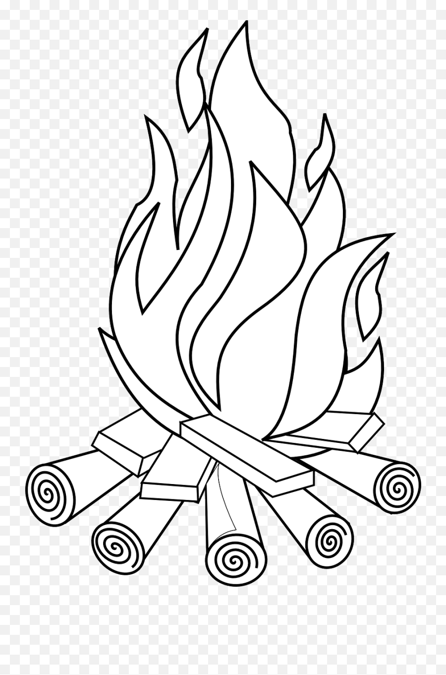 Campfire Bonfire Fire - Fire Clip Art Png,Bonfire Png