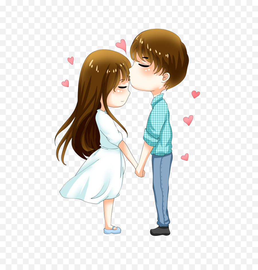 Hd Cute Couple Png Image Free Download - Cartoon Couple Forehead Kiss,Couple  Png - free transparent png images 