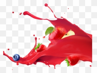 Strawberry Juice Splash Png - Fruit