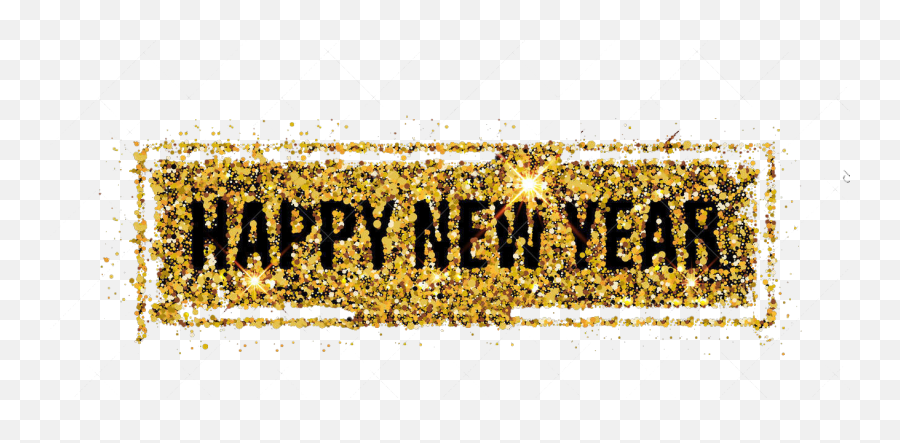 Gold Sequin - Calligraphy Png,New Year Transparent