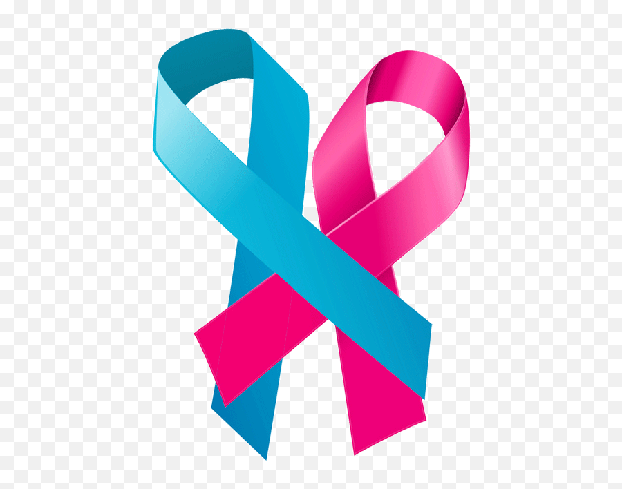 Pink And Blue Ribbon Png U0026 Free Ribbonpng - Breast Cancer Ribbon Png Male,Pink Ribbon Png