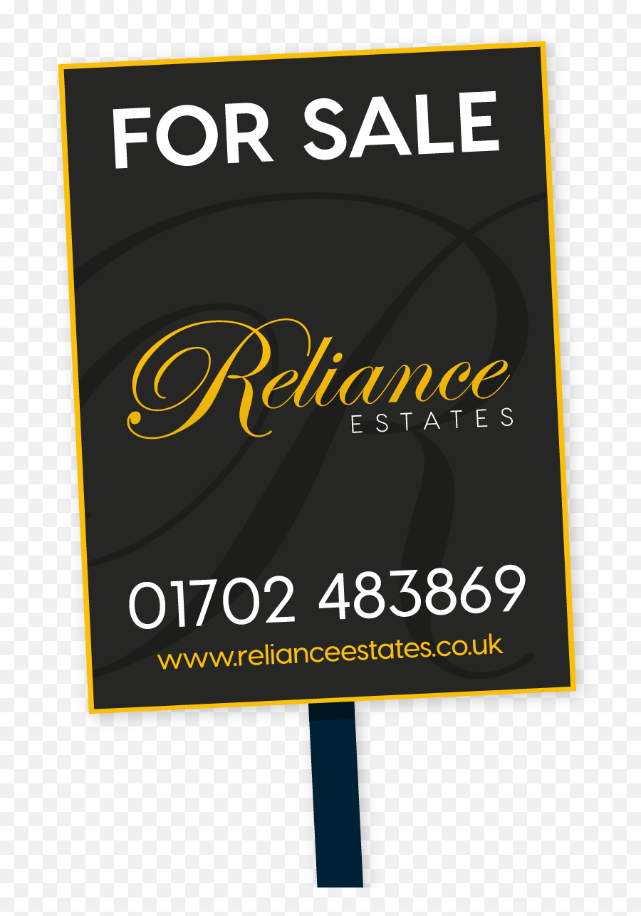 Download For Sale Sign Reliance Estates - Poster Png,For Sale Sign Png