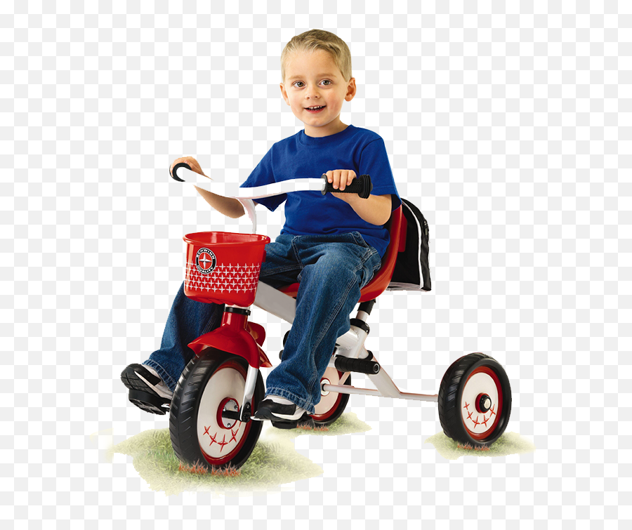 kid on tricycle