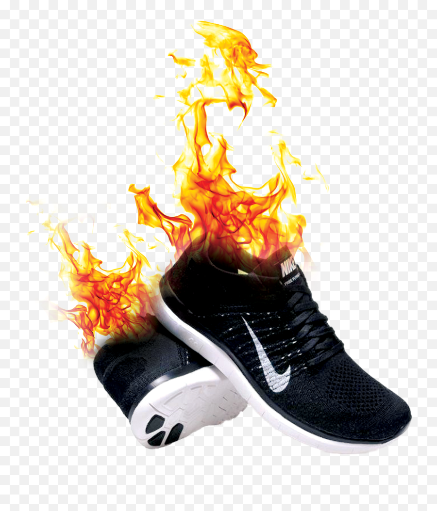 Burning Shoes Is Not Boycotting U2013 The Brookhaven Courier - Burning Flames Png,Nike Shoes Png