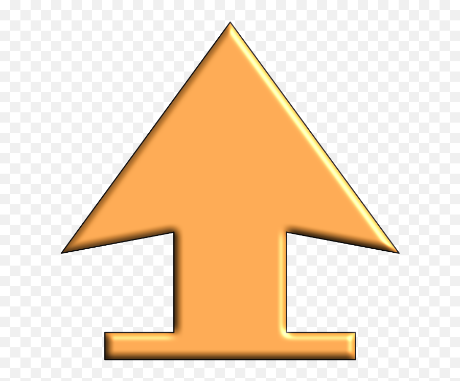 Download Free Png Arrow Up Orange - Triangle,Orange Arrow Png
