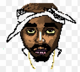 2pac - 2pac Pixel Art Png,2pac Png