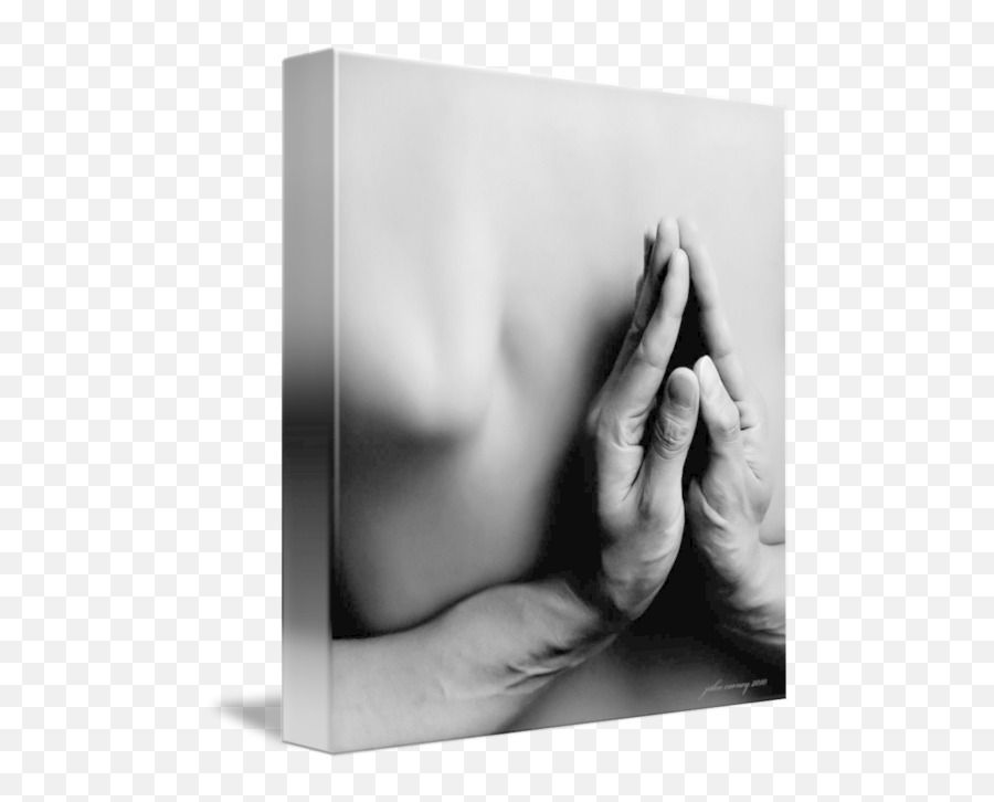 Praying Hands Black And White By John Corney - Tasteful Black And White Png,Prayer Hands Png