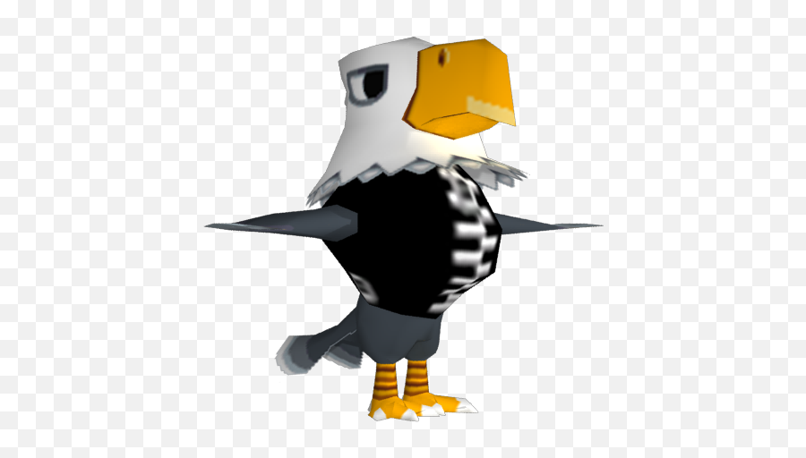 Wii - Animal Crossing City Folk Eagles The Models Resource Animal Crossing City Folk Models Png,Eagles Helmet Png