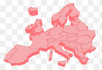 Europe Clipart - Map 3d Vector png