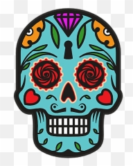 Catrina Skull Halloween Diademuertos - Catrina Cartoon Png,Catrina Png