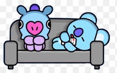 Bt21 Mang And Koya Transparent Cartoon - Jingfm Bt21 Gif Thank You Png,Bt21 Png