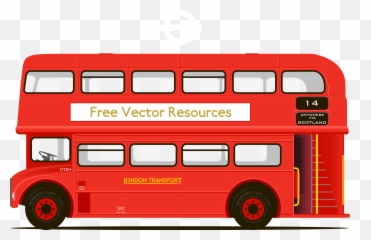 Bus Clipart Png - Double Decker Vector Png,Bus Clipart Png